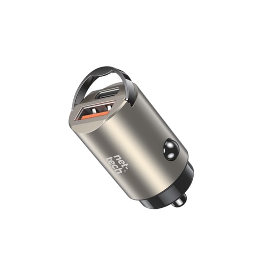 Nettech NT-CCH05 30W PD Natural USB Araç Şarj Aleti (NT-111350) - Akıllı Hızlı Şarj, 2 Çıkış, USB-A Type-C Bağlantılı
