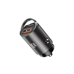 Nettech NT-CCH05 30W PD Siyah USB Araç Şarj Aleti (NT-111349) - Akıllı Hızlı Şarj, 2 Çıkış, USB-A Type-C Bağlantılı