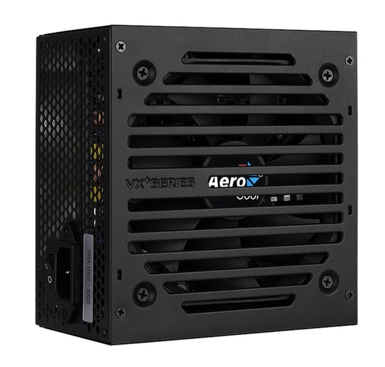 Aerocool VX Plus 600W Aktif PFC Güç Kaynağı (AE-VXP600) - 120mm Fanlı, Sessiz, Akım Korumalı, Non Modüler PSU