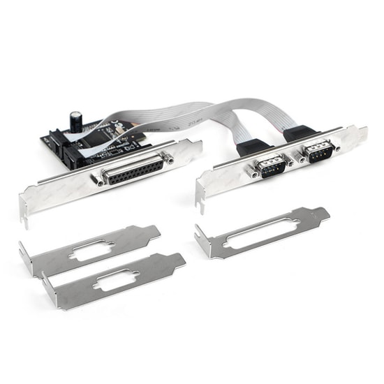 Dark DK-AC-PEP32 PCI-Express Seri Paralel Port Dönüştürücü Kart - 2xRS232 Seri, 1xLPT Paralel Port, Endüstriyel Uygunluk