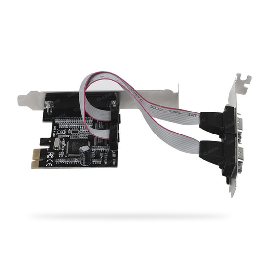 Dark DK-AC-PEP32 PCI-Express Seri Paralel Port Dönüştürücü Kart - 2xRS232 Seri, 1xLPT Paralel Port, Endüstriyel Uygunluk