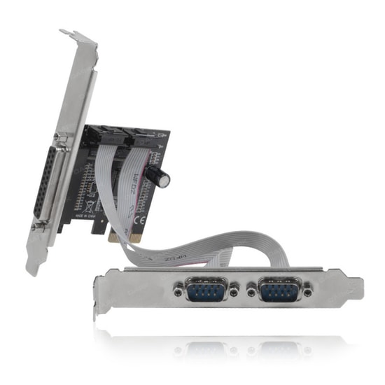 Dark DK-AC-PEP32 PCI-Express Seri Paralel Port Dönüştürücü Kart - 2xRS232 Seri, 1xLPT Paralel Port, Endüstriyel Uygunluk