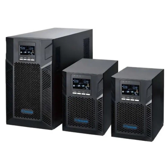 TESCOM Neoline 1kVA LCD Online UPS - 2x9Ah Akü, LCD Ekranlı, 1 Faz Giriş/Çıkış, 4-8 Dakika, Kesintisiz Güç Kaynağı