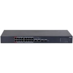 Dahua CS4218-16ET-135 18 Port Bulut Yönetimli Switch - 16 Port 100Mbps, 2 Uplink Gigabit, 2 SFP, 7.2 Gbps, 135W 250m PoE