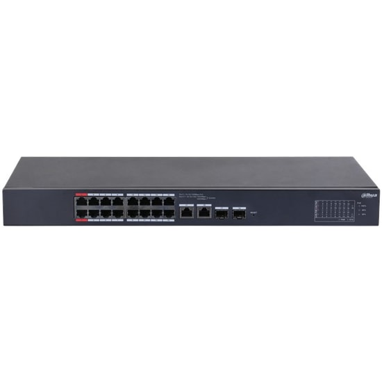 Dahua CS4218-16ET-135 18 Port Bulut Yönetimli Switch - 16 Port 100Mbps, 2 Uplink Gigabit, 2 SFP, 7.2 Gbps, 135W 250m PoE