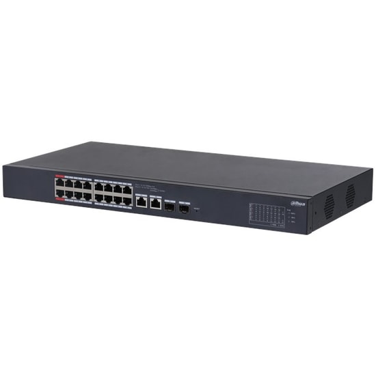 Dahua CS4218-16ET-135 18 Port Bulut Yönetimli Switch - 16 Port 100Mbps, 2 Uplink Gigabit, 2 SFP, 7.2 Gbps, 135W 250m PoE