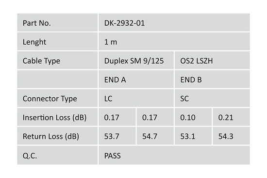 Digitus Fiber Optik Singlemode Sarı 1 Metre OS2 LC/SC Dubleks Patch Kablo (DK-2932-01) - Düşük Kayıp, Yüksek Performans