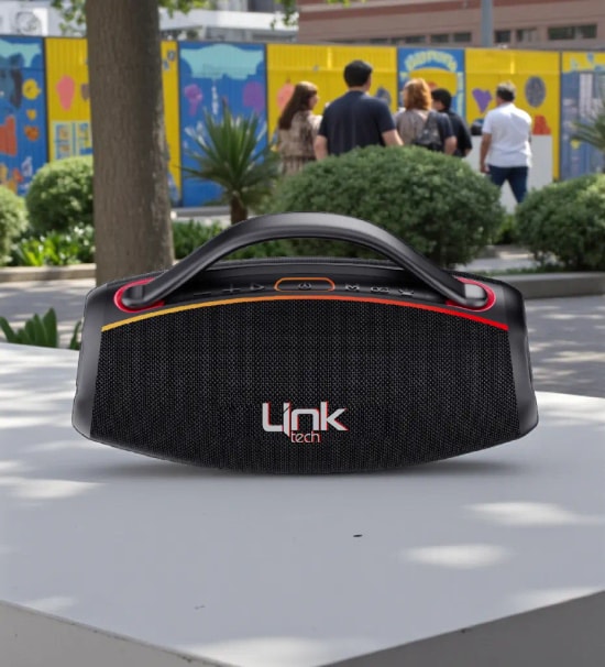 LinkTech M419 Premium 160W RGB Işıklı TWS Bluetooth Hoparlör - 80W RMS, IPX6, 7 Sürücü 4.2 Kanal, USB-C Şarj 4000mAh Pil