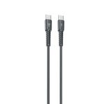 Teknonet TN-DC19 60W Siyah 100cm Type-C Şarj ve Data Kablosu (NT-112862) - 3.0A Çıkış, İp Örgülü, Akıllı Çip, Hızlı Şarj
