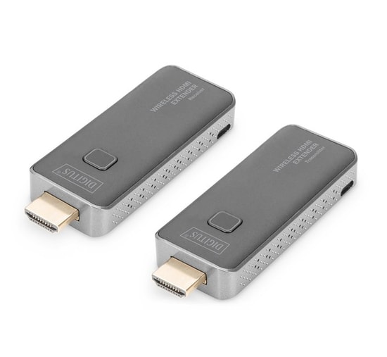 Digitus Kablosuz HDMI Sinyal Uzatma Seti (DS-55318) - Full HD 50m, Alıcı Verici Dahil, HDMI 1.4, HDCP 1.3, Tak Çalıştır