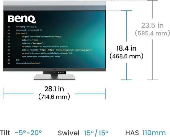 BenQ RD320U 32" 4K UHD IPS Yazılım Monitörü - Nano Mat Ekran, 5ms, 60Hz, 400nits, HDR 400, 90W PD USB-C, Pivot, DualView