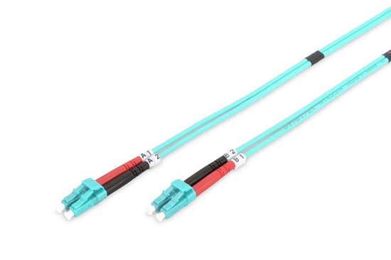 Digitus Fiber Optik Multimode Mavi 10m OM3 LC/LC Patch Kablo( DK-2533-10/3) - 10Gbit Uyumlu, Duplex, Seramik Başlıklı