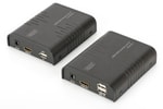 Digitus DS-55202 HDMI (120m) IP KVM Sinyal Uzatma Cihazı - 1080p 60hz Aktarım, USB Konsol, Alıcı Verici Dahil, HDMI 1.3