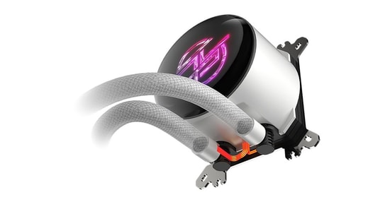 MSI MPG CoreLiquid P360 BEYAZ Sıvı Soğutucu - 3x120mm PWM Fan, Alüminyum Radyatör, 65CFM, ARGB Gen2, 2.1" IPS Ekran