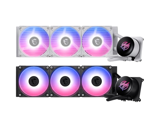 MSI MPG CoreLiquid P360 Siyah Sıvı Soğutucu - 3x120mm PWM Fan, Alüminyum Radyatör, 65CFM, ARGB Gen2, 2.1" IPS Ekran