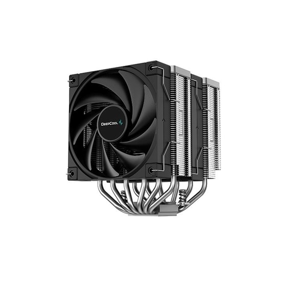 DeepCool AK620 ZERO DARK İşlemci Soğutucu - 120mm Çift PWM Fan, 6 Bakır Boru, 69CFM, 1850RPM, AMD/Intel Uyumlu