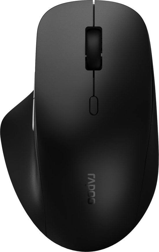 RAPOO M50 Plus Siyah Sessiz Kablosuz Optik Mouse (12237) - 3200 DPI, Ergonomik Tasarım, 6 Tuşlu, 10m Menzil
