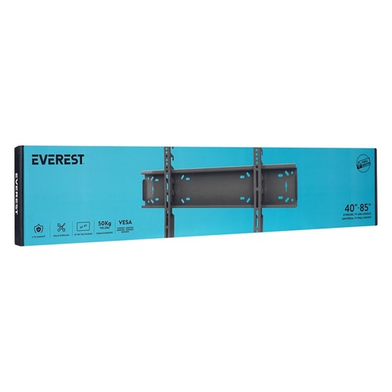 Everest TK-4085 40-85" TV Askı Aparatı - Sabit, Duvar Montajı, 50kg Taşıma, VESA, Yükseklik Ayarlı, Kilit Sistemli