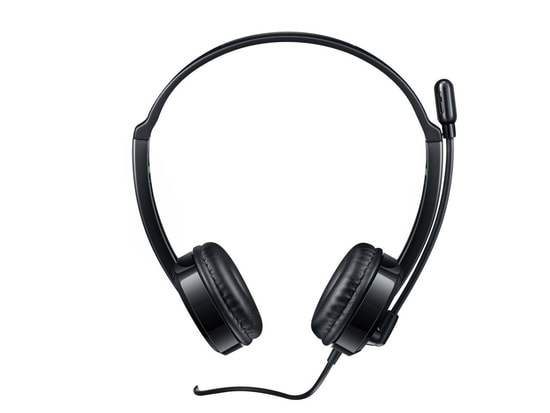 Rapoo H100 Siyah Kablolu Stereo Kulaklık (18007) - 3.5mm AUX, Ayarlanabilir Gürültü Engelleyici Mikrofon, Ses Kontrollü