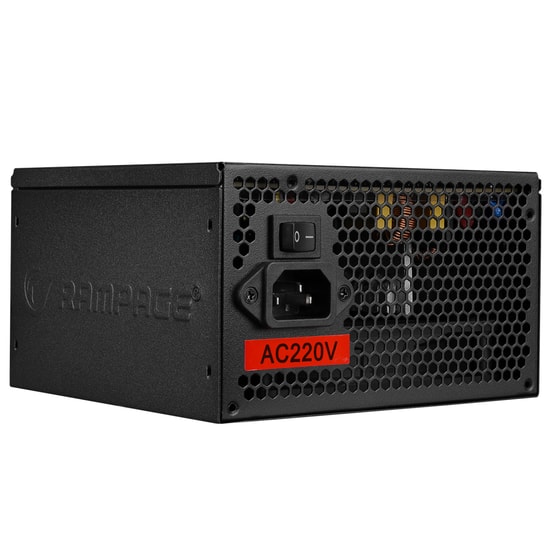 Rampage RMP-600-80P 600W 80+ Bronze Siyah ATX Güç Kaynağı - 12cm Fan, Aktif PFC, Yüzde 82 Verimli Power Supply