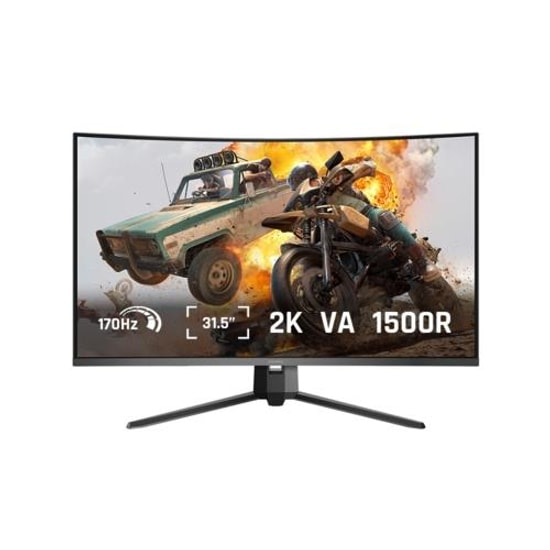 Koorui G3221SC 32" QHD 2K Kavisli Siyah Oyuncu Monitör - 2560x1440, 170Hz, 1ms, FreeSync, HDMI, DP, Vesa
