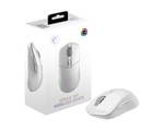 MSI Versa 300 W Beyaz Kablosuz Oyuncu Mouse - 8000 DPI, 60g Ultra Hafif, BT/2.4Ghz, 1000 Hz, 6 Tuşlu, RGB, Mikro Switch