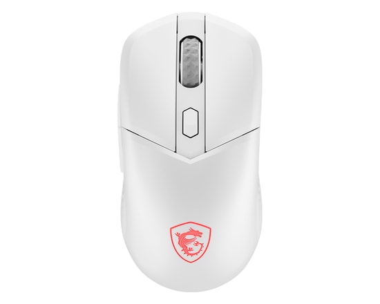 MSI Versa 300 W Beyaz Kablosuz Oyuncu Mouse - 8000 DPI, 60g Ultra Hafif, BT/2.4Ghz, 1000 Hz, 6 Tuşlu, RGB, Mikro Switch