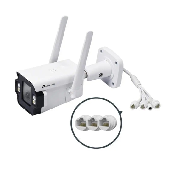 TP-Link VIGI INSIGHT S345-4G 4MP 4G/LTE Bullet Kamera - 4mm Lens, 50m IR, 30m Full Color, H.265+, Akıllı Algılama, IP66