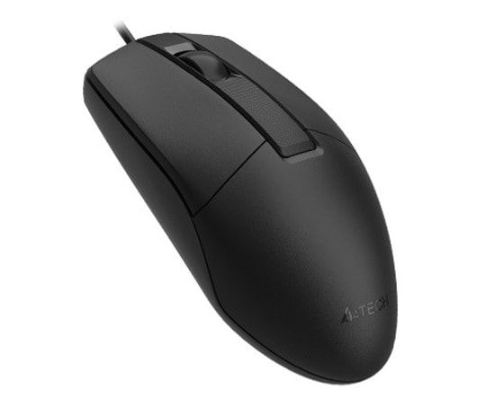 A4 Tech OP-330S Optik Sessiz USB Kablolu, Siyah Mouse - V-Track, 1200 DPI, Ergonomik Tasarım, 3 Tuşlu