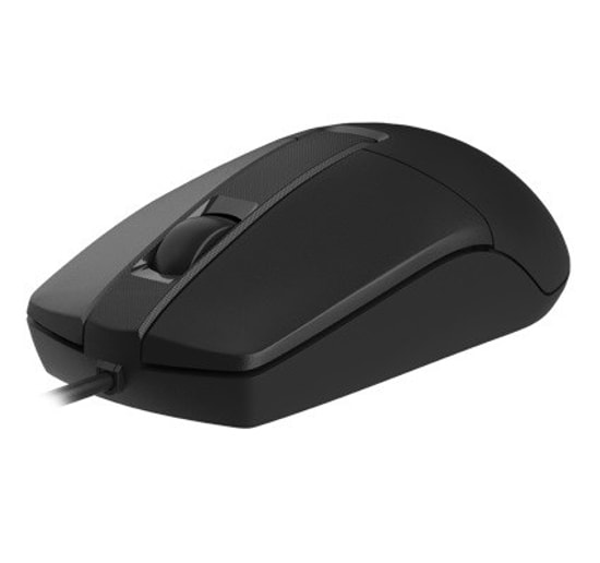 A4 Tech OP-330S Optik Sessiz USB Kablolu, Siyah Mouse - V-Track, 1200 DPI, Ergonomik Tasarım, 3 Tuşlu