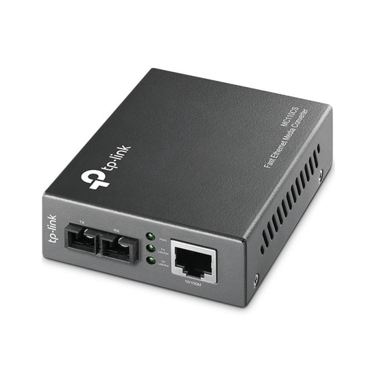 TP-Link MC110CS 10/100Mbps RJ45 Tekil Fiber Medya Dönüştürücü - 802.3u, 1310nm, 20km Mesafe, SC Konnektör