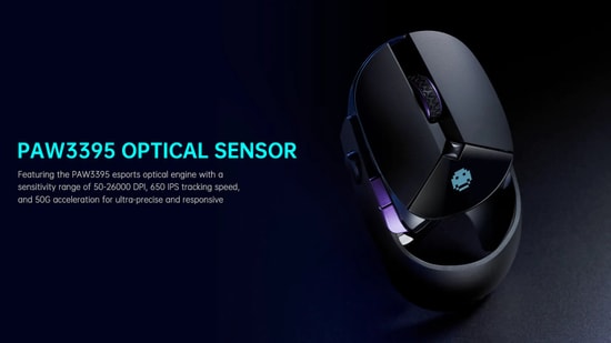 RAPOO VT960PRO Siyah Kablolu/Kablosuz Gaming Mouse (12125) - 26000 DPI, 1ms Tepki PAW3395 Sensör, Alüminyum Alaşım