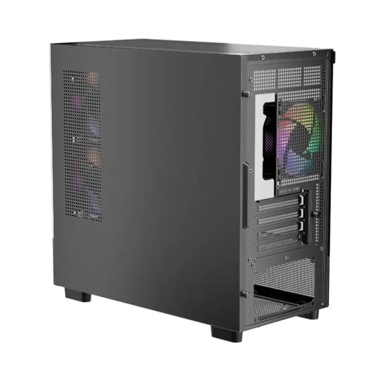 1st Player Miku MI5 Siyah 750W 80+ Silver ARGB M-ATX Oyuncu Kasası (MI5-BLK-6F-S750W) - Temperli Cam, ATX 3.1, USB 3.0
