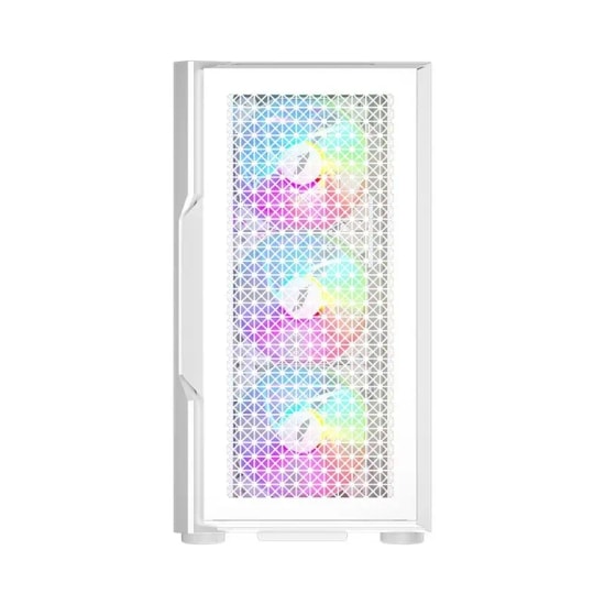 1st Player Trilobite T7 Beyaz 650W 80+ ARGB ATX Kasa (T7-WHT-4F-650W) - Temperli Cam, Mesh, 4x12cm Fan, USB 3.0