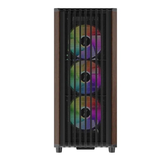 1st Player WD5 Siyah 750W 80+ Silver ATX 3.1 Kasa (WD5-BLK-4F-S750W) - 4x12cm ARGB Fan, Temperli Cam, USB 3.0