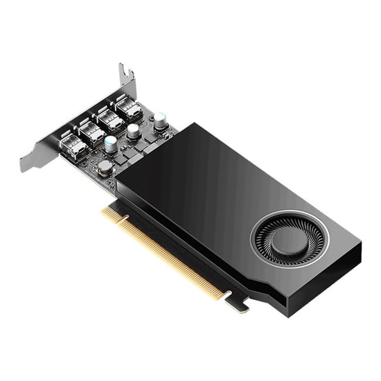 PNY Nvidia RTX A400 4GB GDDR6 Profesyonel Ekran Kartı (VCNRTXA400-SB) - 64Bit, 1762MHz, 4x mDP, ATX, 8nm, DX12