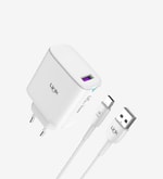 LinkTech C318 Safe GaN3 45W Type-C Kablolu Beyaz Hızlı Şarj Aleti - Akım Korumalı, QC4.0 ve PD3.0 Destekli, PPS Uyumlu