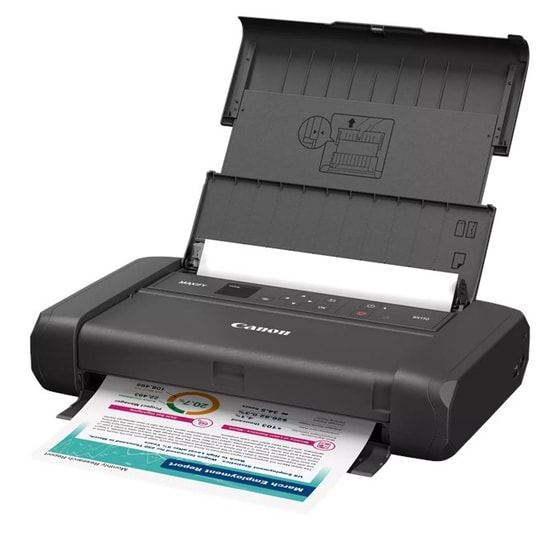 Canon MAXIFY BX110 Şarjlı Taşınabilir A4 Renkli Yazıcı - Mobil, Wi-Fi, 9ppm, 5ipm, Akıllı Cihaz Uyumlu, OLED Ekranlı