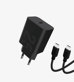 LinkTech T459e Strong 25W PD QC 4.0 USB C Kablolu Siyah Çevre Dostu Hızlı Şarj Aleti - 3A, Type-C Çıkışlı, Akım Korumalı