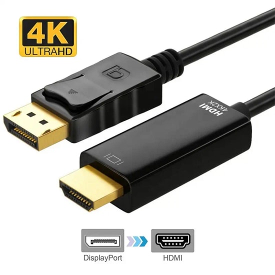 Sensei SP-DP/HD 4K 60Hz 1.8 Metre DisplayPort to HDMI Kablo (SP-DP/HD-0018) - Yüksek Çözünürlüklü Görüntü Aktarımı
