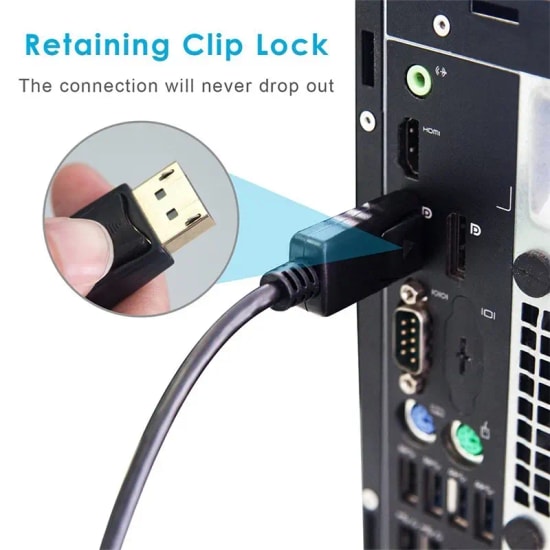 Sensei SP-DP/HD 4K 60Hz 1.8 Metre DisplayPort to HDMI Kablo (SP-DP/HD-0018) - Yüksek Çözünürlüklü Görüntü Aktarımı