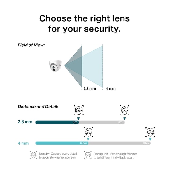 TP-LINK VIGI C440I(2.8MM) 4MP IR TURRET NETWORK KAMERA