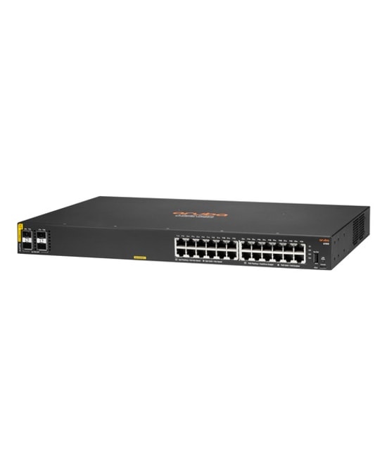 HP Aruba 6100-24G JL677A 24 Port Gigabit PoE+ Yönetilebilir Switch - 4SFP+ Uplink, 370W PoE, Rackmount Tasarım