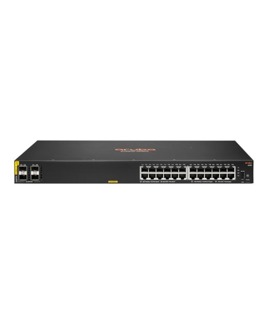 HP Aruba 6100-24G JL677A 24 Port Gigabit PoE+ Yönetilebilir Switch - 4SFP+ Uplink, 370W PoE, Rackmount Tasarım