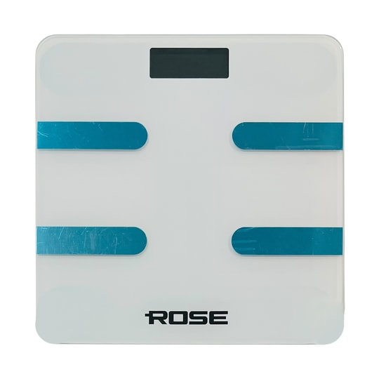 Nettech Rose RB-201 Vücut Ölçüm Dijital Tartı (NT-114933) - Akıllı Yağ Ölçer, Bluetooth Bağlantı, Ultra İnce Tasarım
