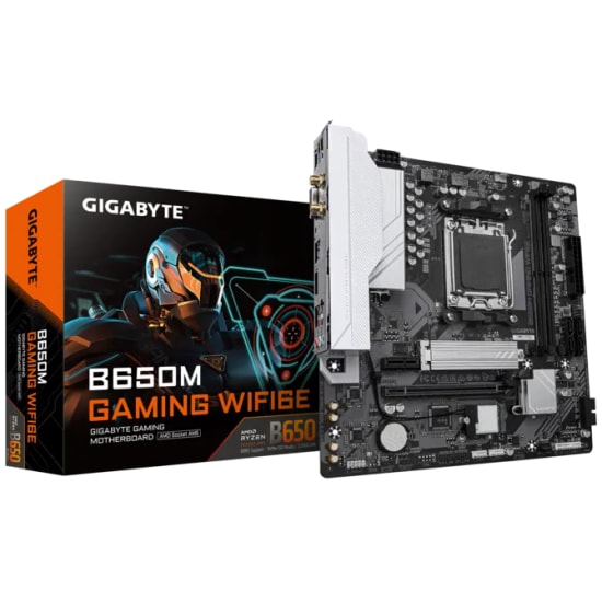 GIGABYTE B650M GAMING WIFI 6E Anakart: AMD B650, AM5, DDR5 6400MHz, Wi-Fi 6E, PCIe 4.0, BT 4.2, Micro ATX