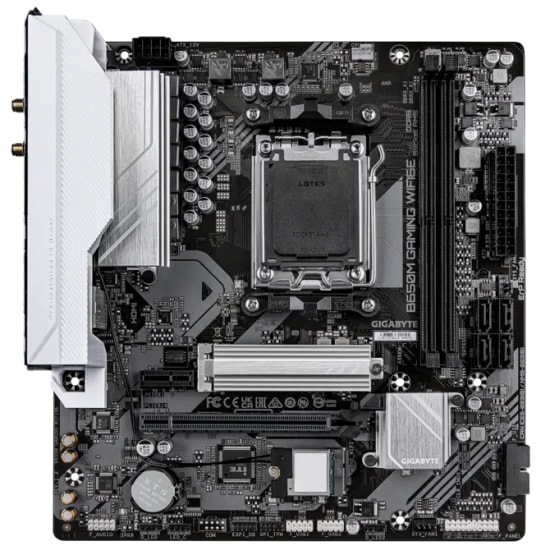 GIGABYTE B650M GAMING WIFI 6E Anakart: AMD B650, AM5, DDR5 6400MHz, Wi-Fi 6E, PCIe 4.0, BT 4.2, Micro ATX