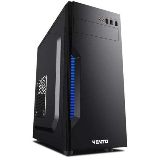 Vento TA-K61 350W ATX Midi Tower Siyah Kasa - 3x USB, 80mm Fan, 2x 2.5" SSD, 3x 3.5" HDD Yuvalı Oyuncu Kasası