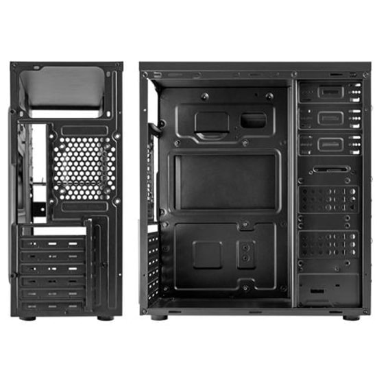Vento TA-K61 350W ATX Midi Tower Siyah Kasa - 3x USB, 80mm Fan, 2x 2.5" SSD, 3x 3.5" HDD Yuvalı Oyuncu Kasası
