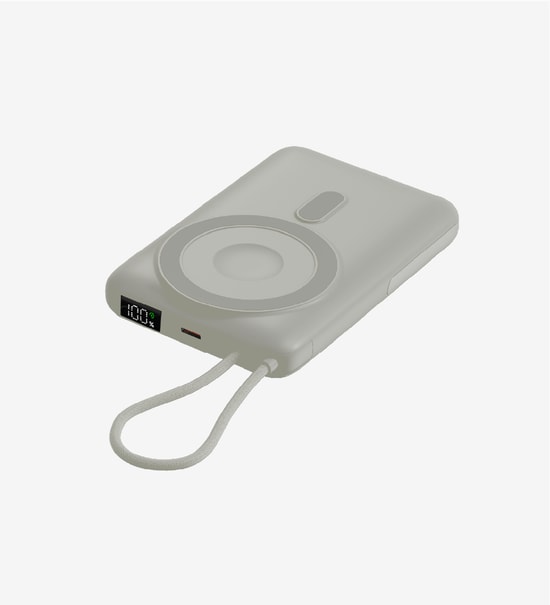 LinkTech WP25 MagPro 15W 10000mAh Kablosuz Powerbank Altın Rengi - LPP-WP25 - Manyetik Hızlı Şarj